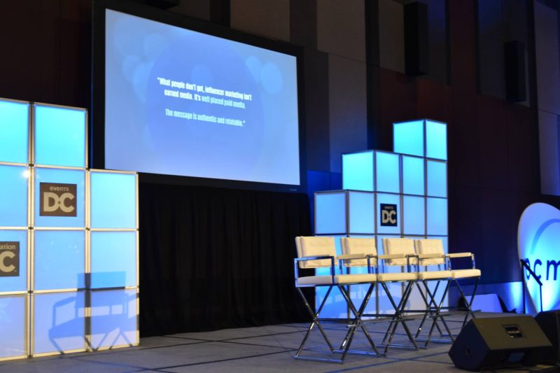 AVLS Rental Stage Setup for Large Event