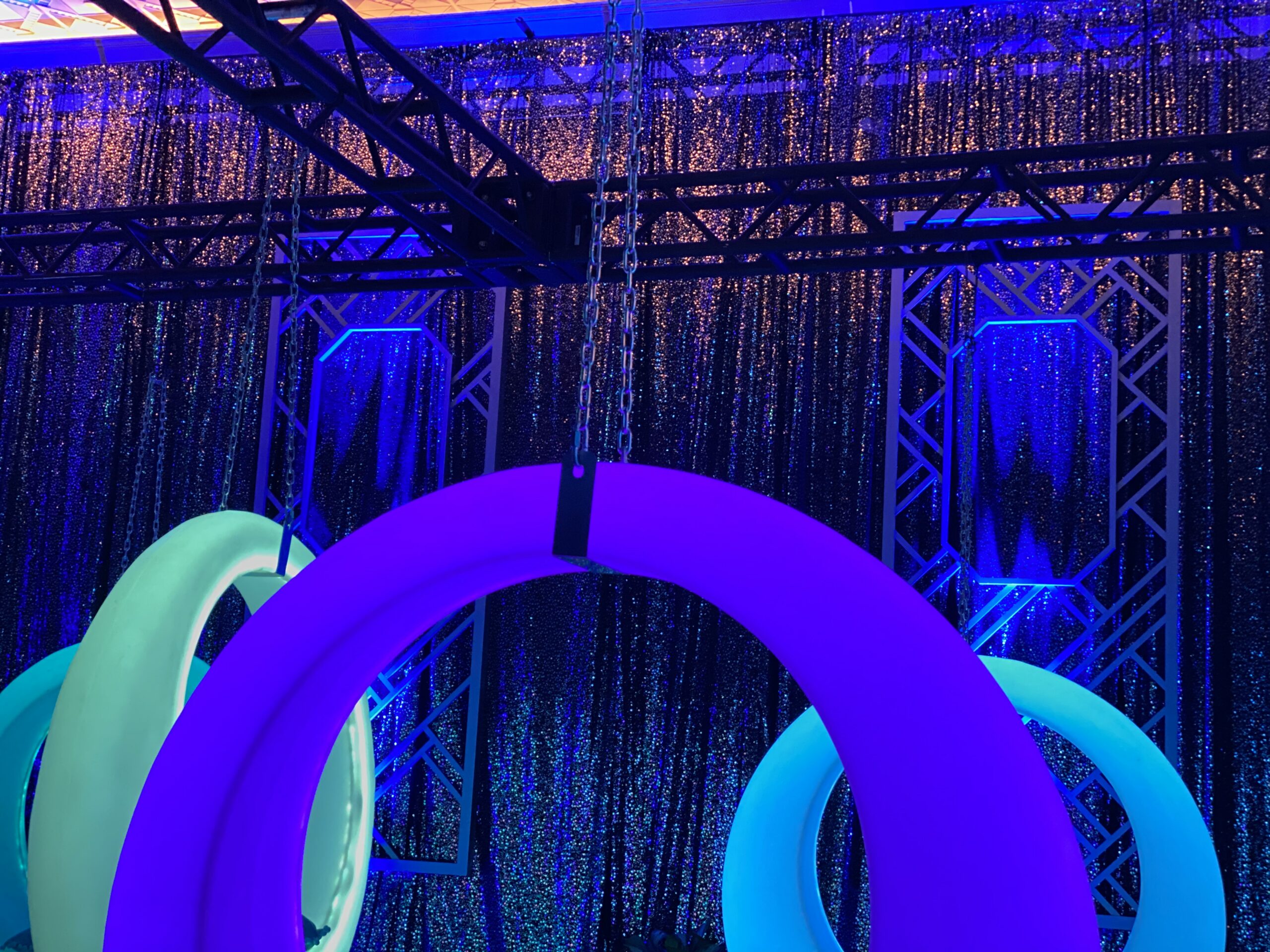 illuminated stage set rental